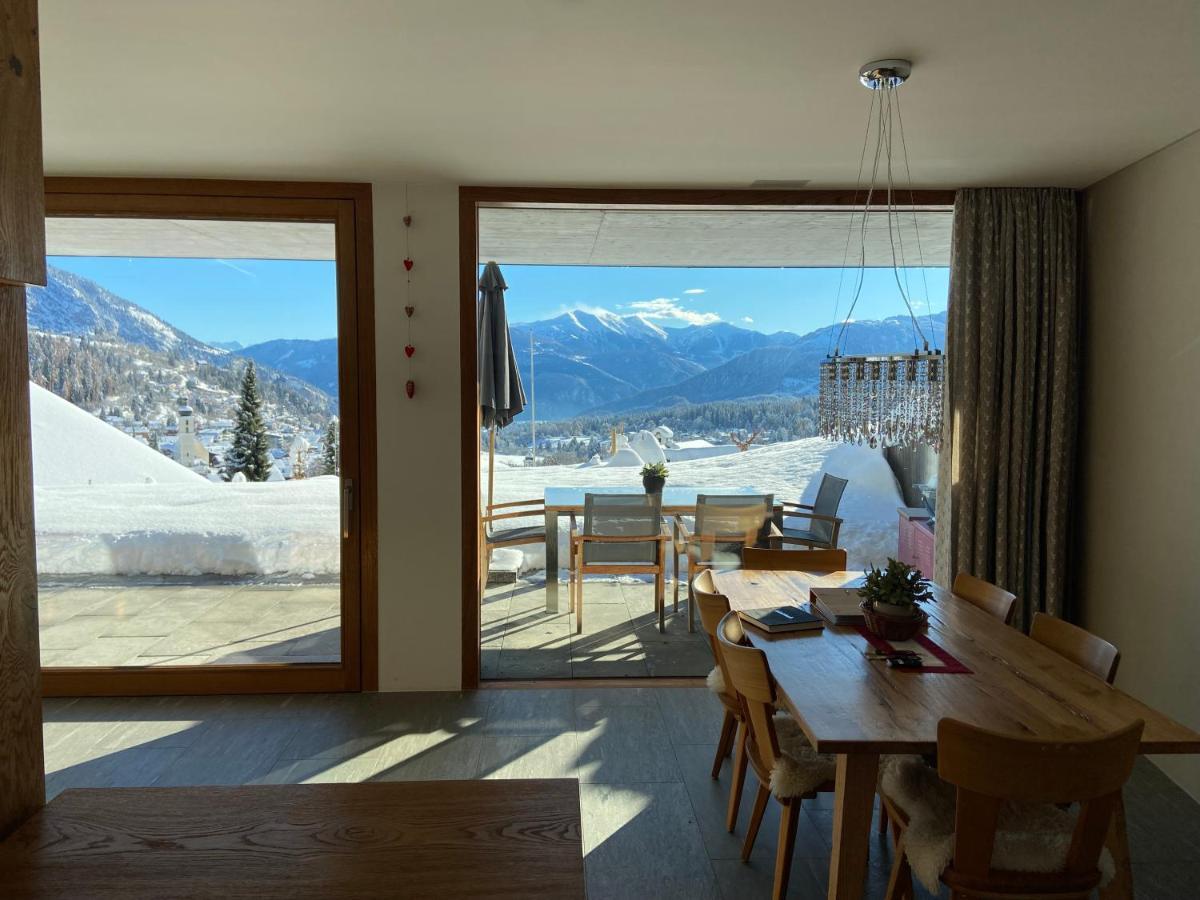 Casa Admisa, Spektakulaere Aussicht, Ski In And Out, Hochwertige Einrichtung, Valserstein Und Eiche Flims Exterior foto